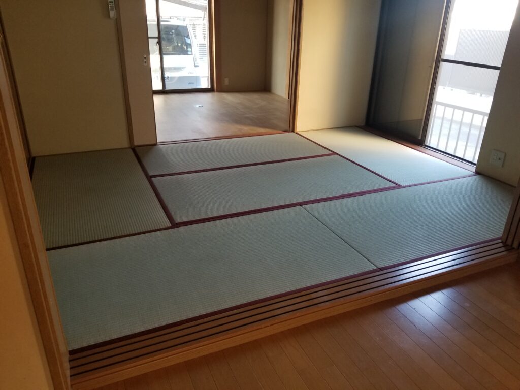 日本産畳で癒される助産院さん