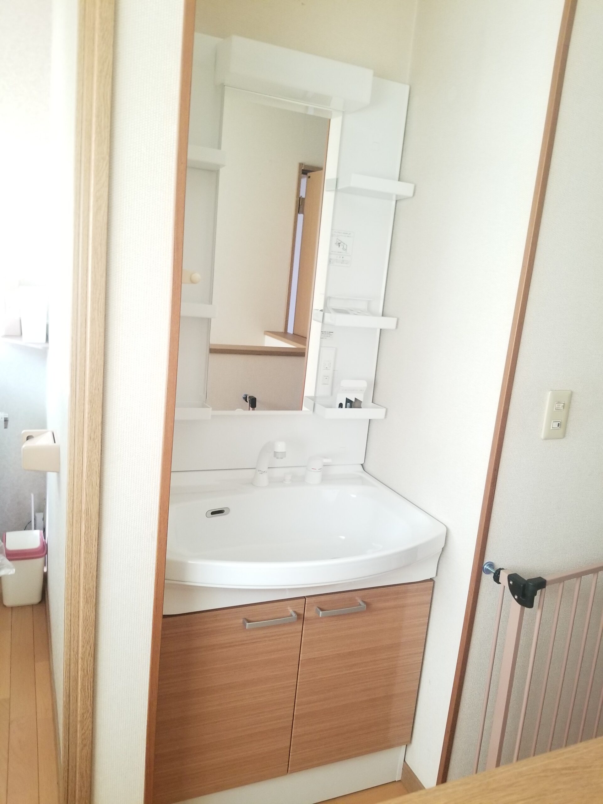ベビーバスが入る洗面化粧台