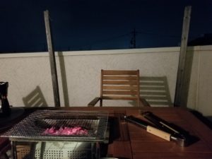 ベランダBBQ